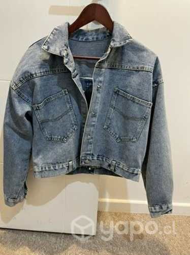 Chaqueta de jeans flecos