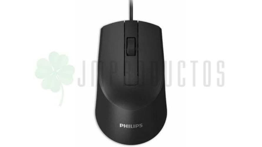 Mouse Philips Optico Usb Alambrico M104 Wired Negr