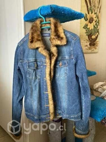 Chaqueta de jeans elasticada talla M