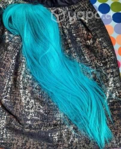Peluca turquesa
