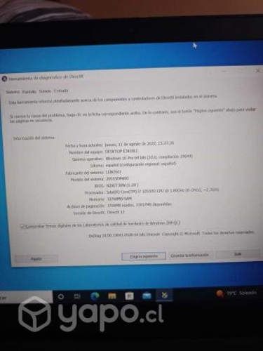 Notebook Thinkpad i7 10th gen