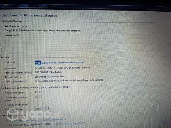 Notebook Asus buen estado