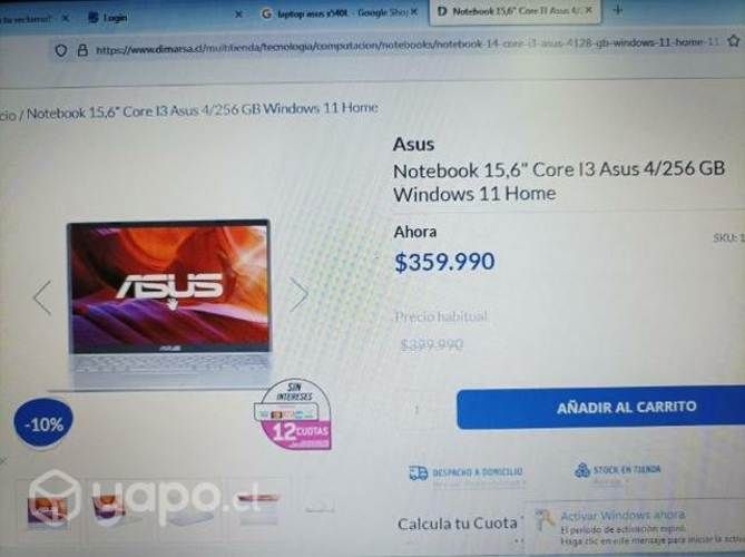 Notebook Asus 1 TB