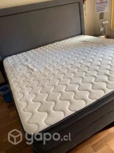 Cama Completa Super King 2x2 Mts+2 Juegos Sabanas