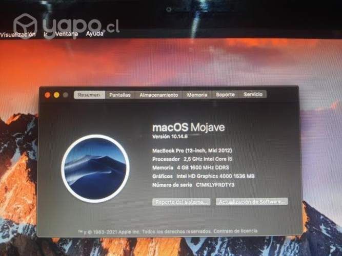 Macbook Pro 2012
