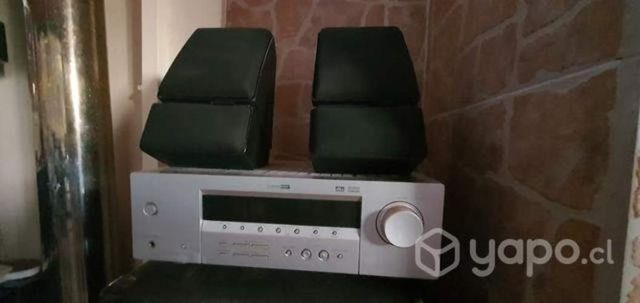 Receiver yamaha 5.1 mas parlantes polkaudio 100wat