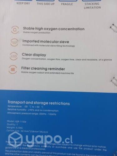 Concentrador de oxígeno