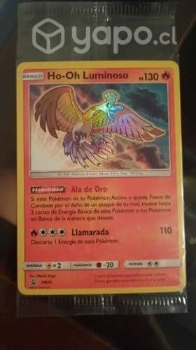 Carta pokemon "Ho-Oh Luminoso" (shiny)