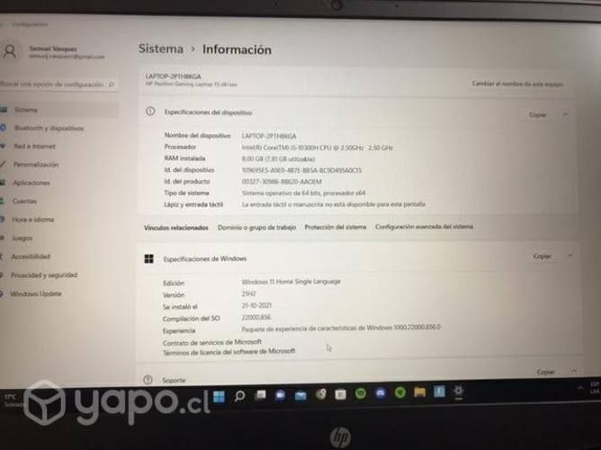 Laptop en pavilon hp