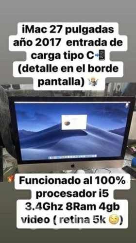 IMac 2017 i5 27 pulgadas