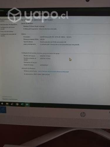 Pc HP all in one