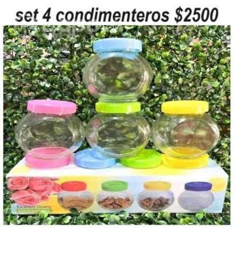 Set 4 condimenteros