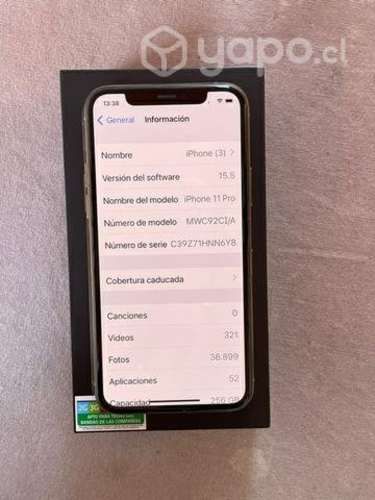 IPHONE 11 PRO 256 GB como nuevo NO PERMUTO