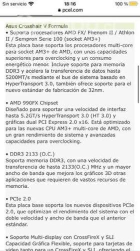 Gran Placa Republic Of Gamers(crosshair v Formula)