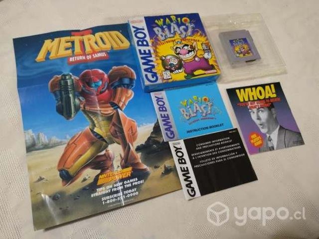 J104: juego gb con caja: wario blast (bomberman)