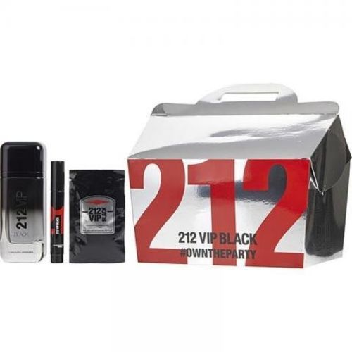 212 VIP Black Estuche 100ML EDP +Marker+Gel Man