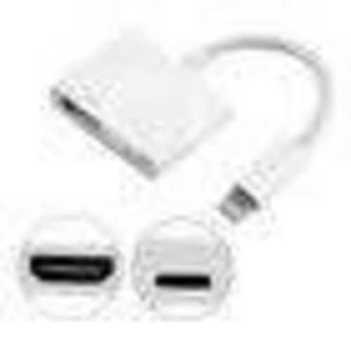 Cable Adaptador Compatible Lightning A Hdmi + Puer