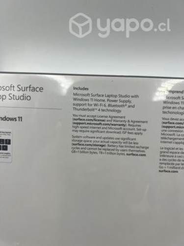 Surface Laptop Studio i5 16gb 256gb