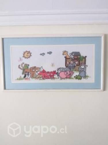 Cuadro en punto cruz motivo El Arca de Noe