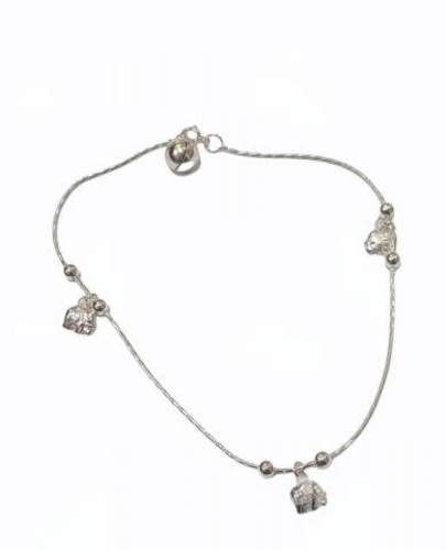 Tobilleras en plata italiana ley 925