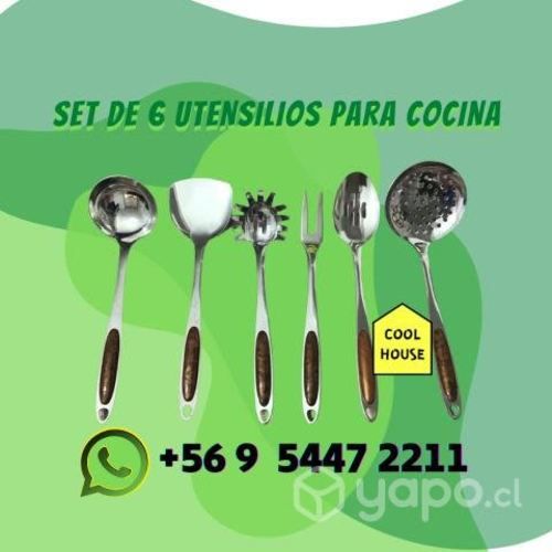 Set de 6 Utensilios de Cocina