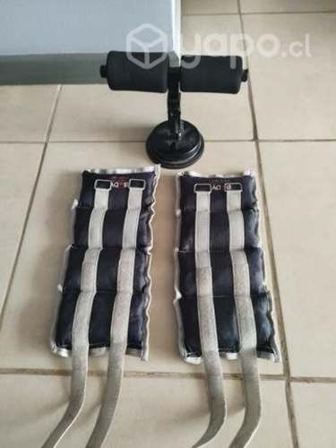 Tobilleras y máquina para sujetar pies