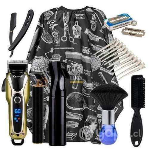 Pack de peluquería con máquinas y instrumentos