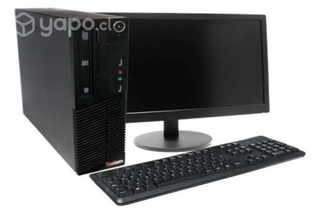 Computador reacondicionado Lenovo y monitor hp
