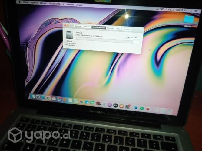 MacBook pro 13 inch (2012)comprado 2016