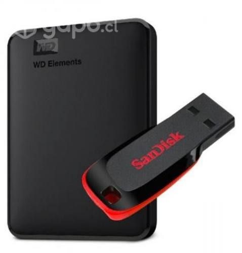 Disco duro externo 2TB + Pendrive