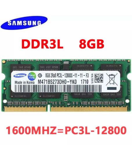 Memoria RAM Samsung. 8 GB / PC3L / 1600 mhz
