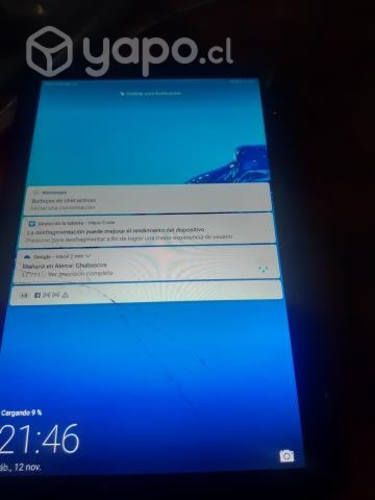 Tablet huawei 10.1 con detalle