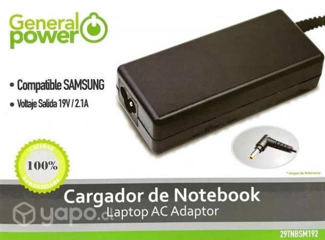 Cargador Notebook Samsung 19V2.1A / 5.5*1.0*1.0m G