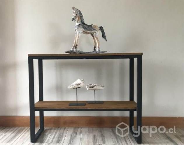 Arrimo Estilo Industrial en Fierro y Madera