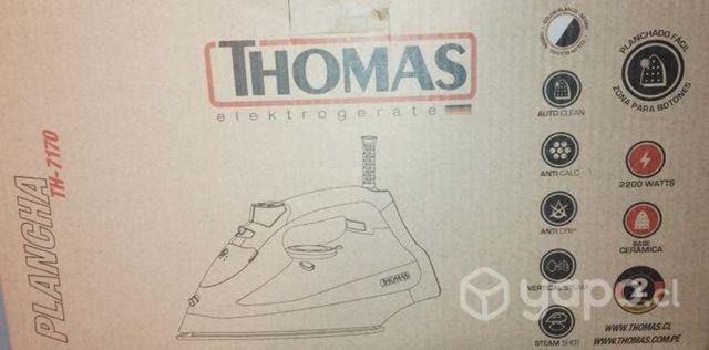 Plancha a vapor, marca Thomas