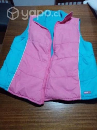 Parka sin mangas forrada reversible