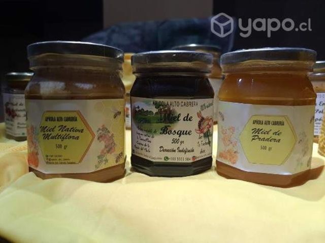 Miel en variedades, propoleos, polen, jalea real