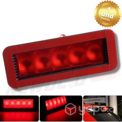 Tercera Luz Freno Universal Adhesivo 5 Led Auto 12