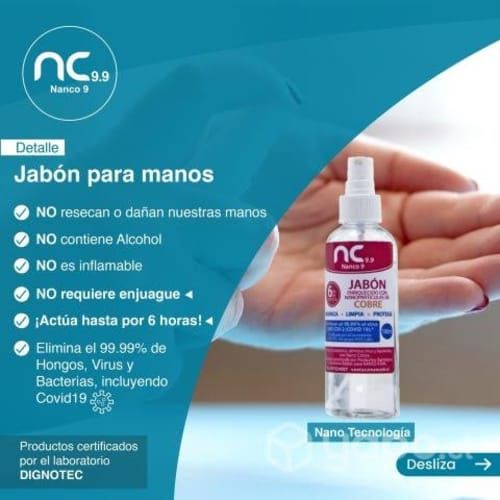 Productos Limpieza con Nanopartículas de Cobre