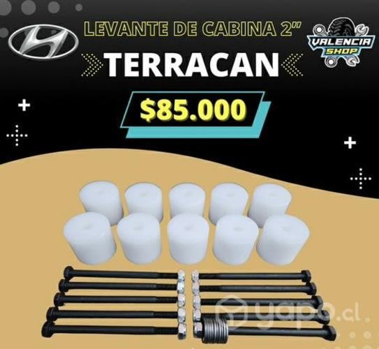 Levante de cabina 2 pulgadas hyundai terracan