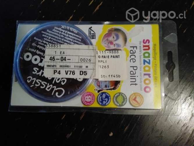 Pintura facil Snazaroo 18 ml cada una