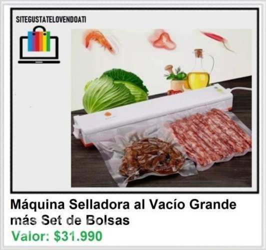Máquina Grande para Sellar al Vacío más Set de Bo