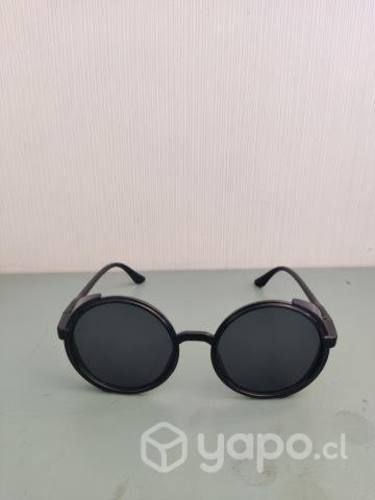 Lentes de Sol Negros Redondos