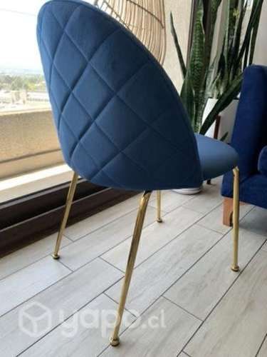 Silla NORDECO azul como nueva