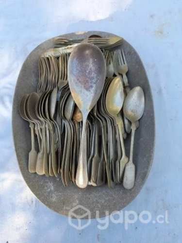Cucharas y tenedores de plaque