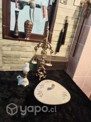 Balanza bronce y otros, valores en descripción