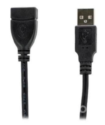 Extensión de Cable USB con Ferrita, Largo de 5 Met