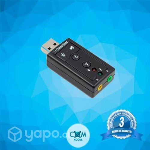 Tarjeta de sonido usb 7,1