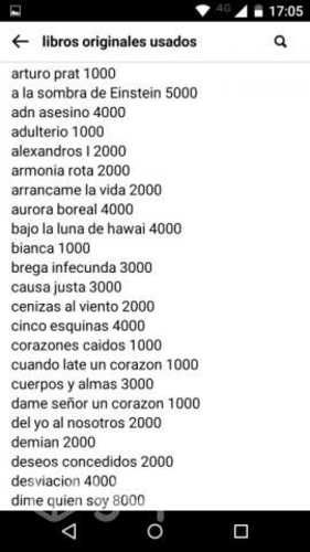 Libros originales usados