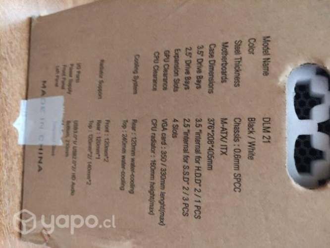 Gabinete blanco darkflash dlm21